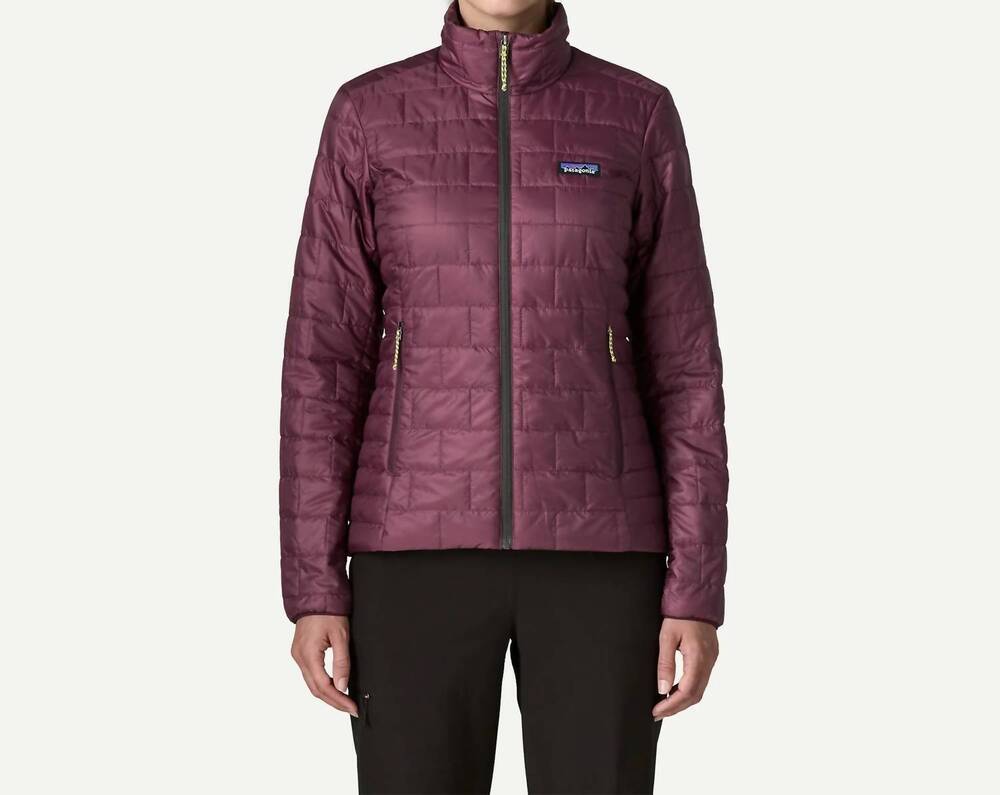 NEW PATAGONIA women's nano puff jacket in berry fig
